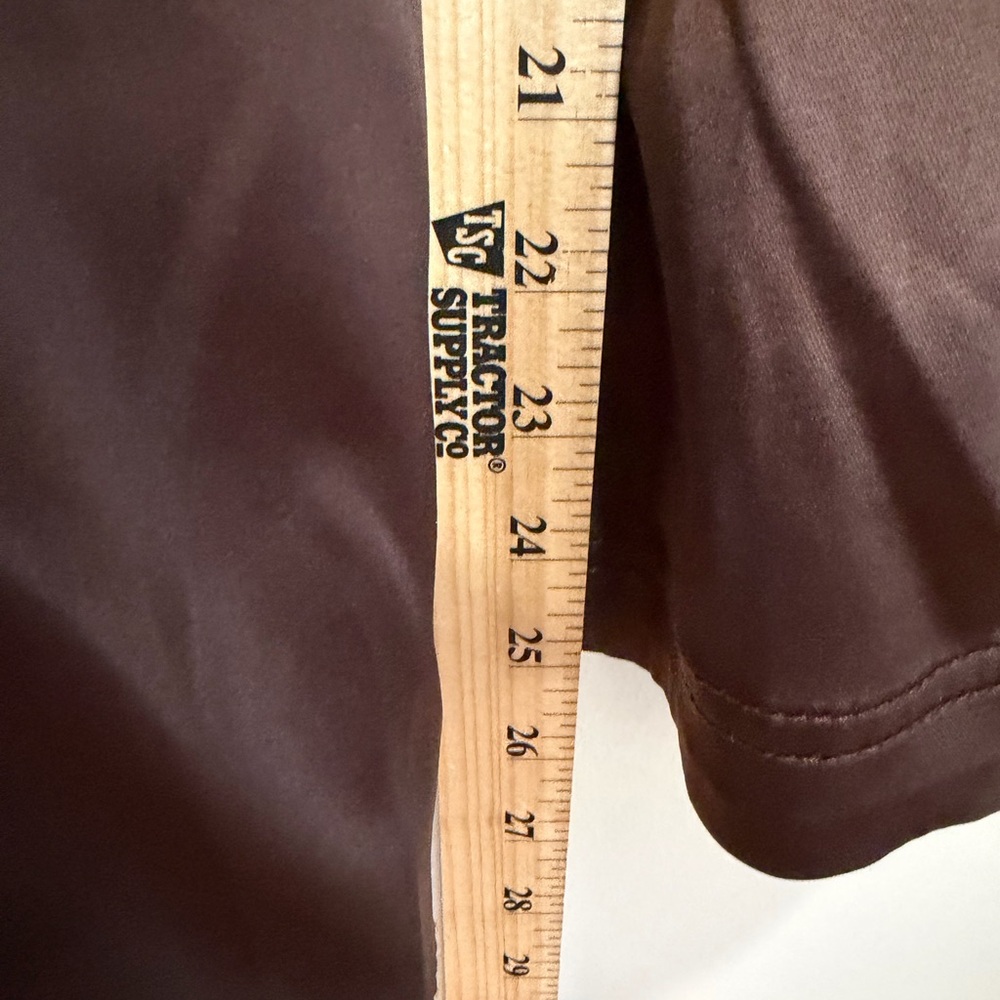 Chocolate Brown Trench Coat Satin White House Black Market Brown Size 4 - Picture 12 of 13
